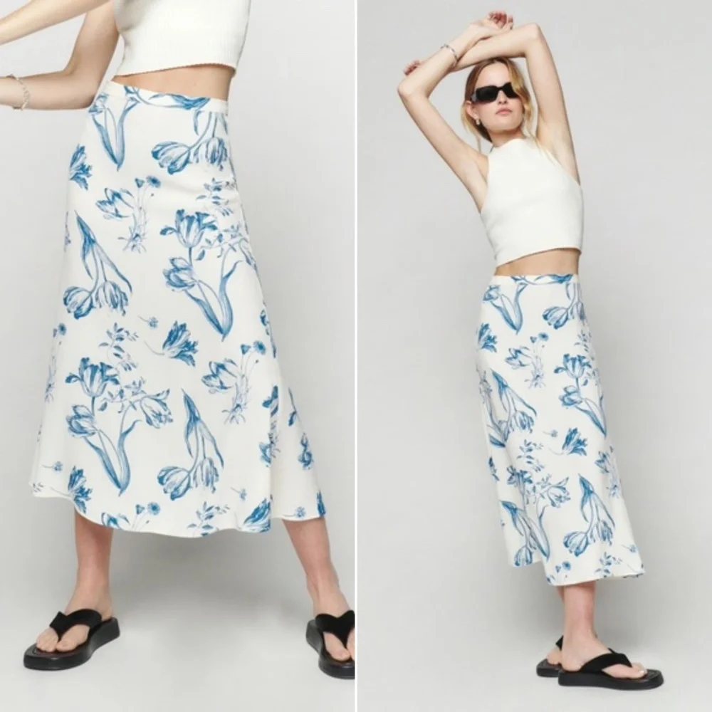 NEW Reformation Bea Skirt Lisse 12